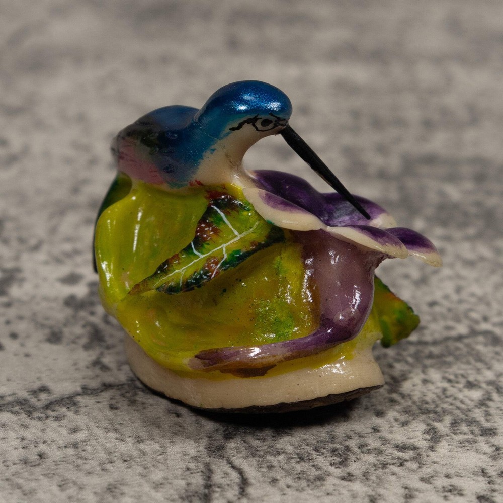 Hummingbird Tagua Carving