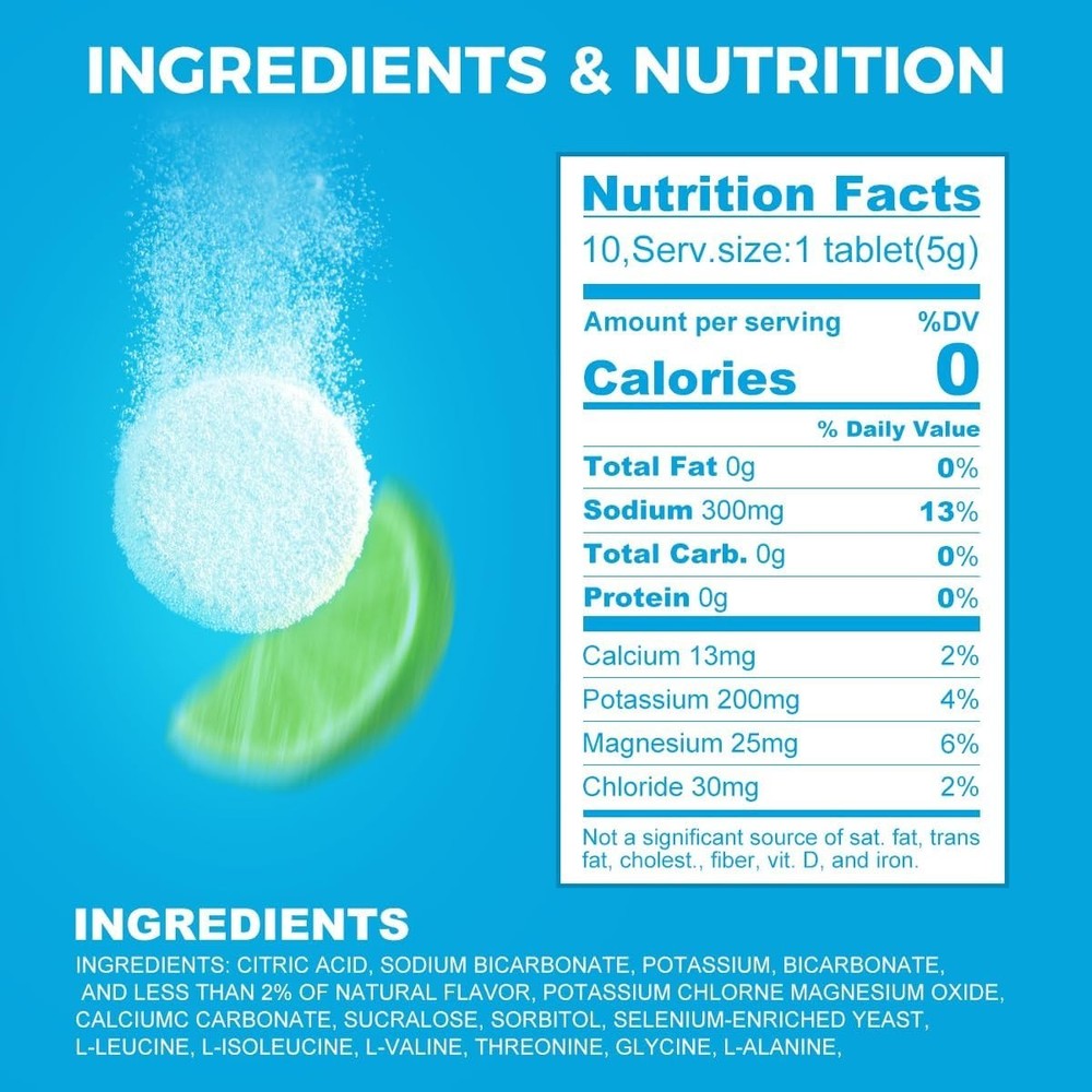 AiVital™ Sugar Free Electrolyte Tablets, Essential Selenium for Active 40 Servin