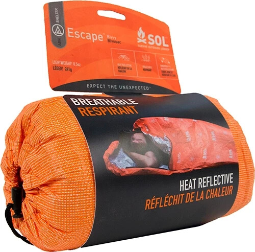 Survive Outdoors Longer 70% Reflective Escape Bivvy, Orange