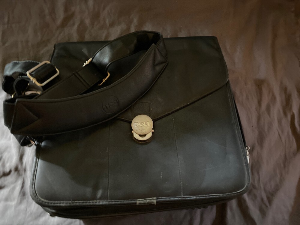 Dell Leather Laptop/briefcase W Shoulder Strap