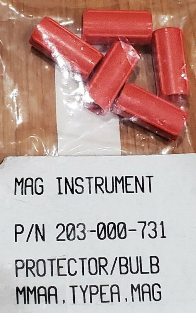 Maglite Flashlight AA Mini Mag Flashlight Bulb Protector PART # 203-000-731 5 PK