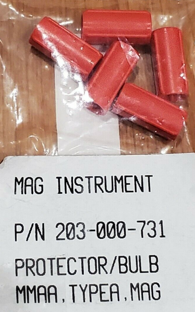 Maglite Flashlight AA Mini Mag Flashlight Bulb Protector PART # 203-000-731 5 PK