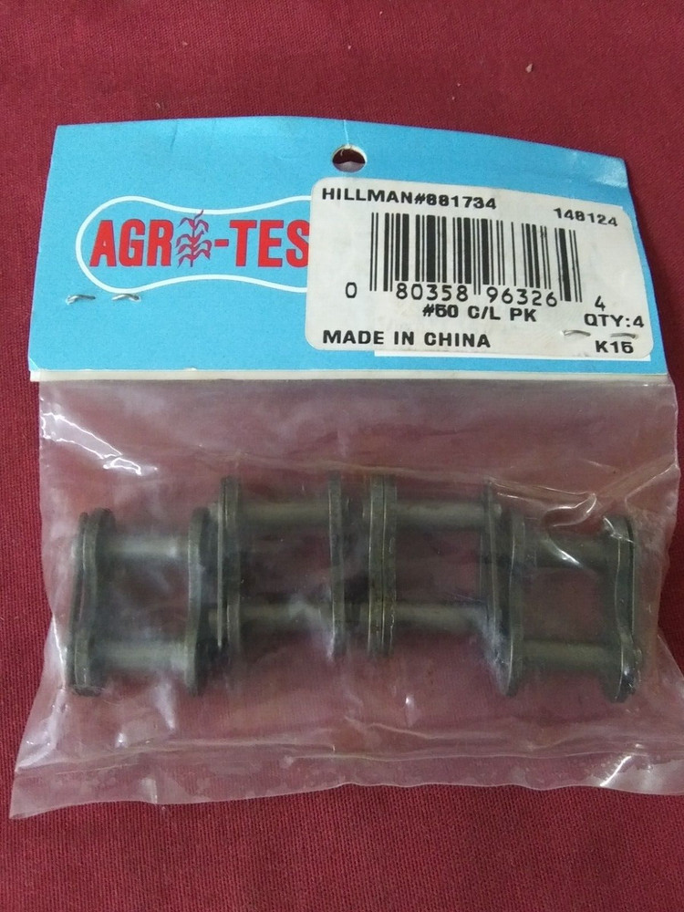 #50 CHAIN CONNECTING REPLACEMENT LINK # 50 BY AGRI-TEST