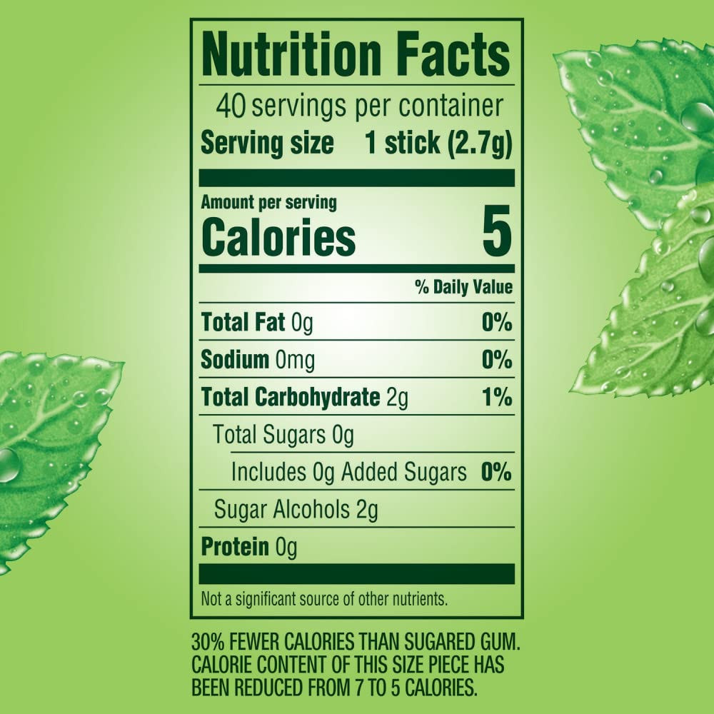 DOUBLEMINT Gum, 5 Stick Pack (40 Packs)