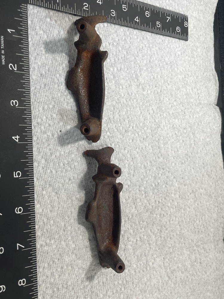 Vintage Iron Salmon Fish Drawer Pulls