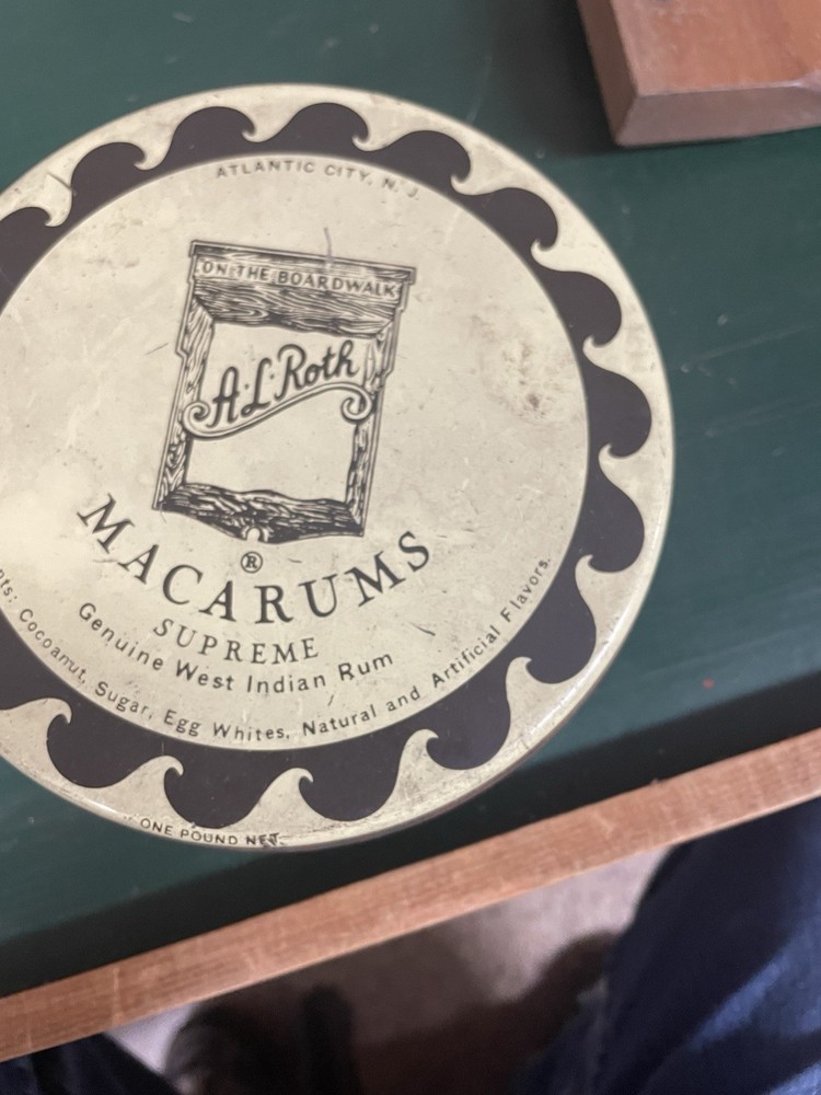 AL Roth Macarums Metal Container