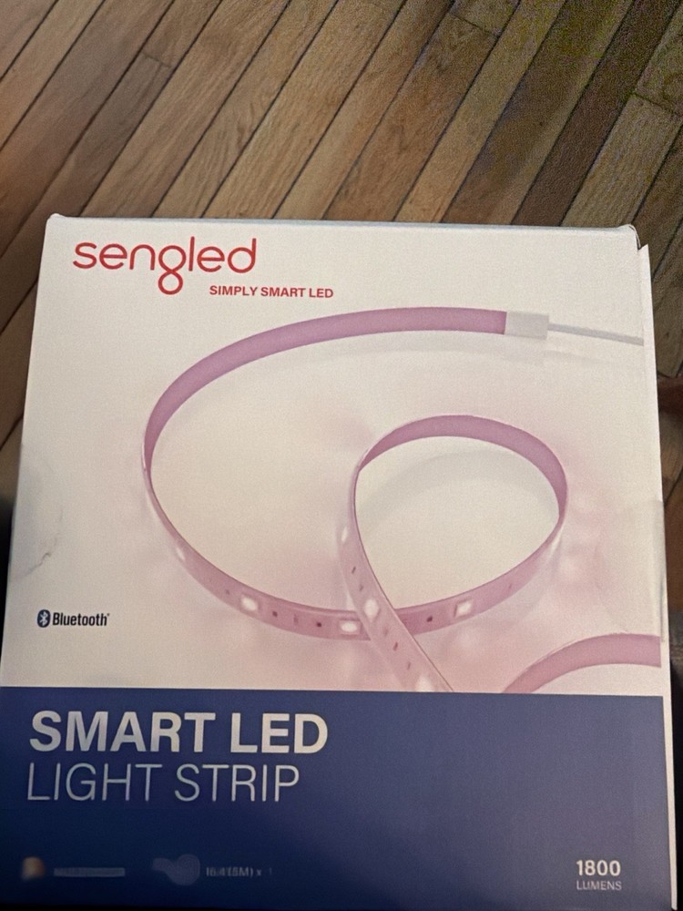 (2) Sengled Smart Multicolor LED Light Strips 16.4" X 2 1800 Lumens Ea Bluetooth