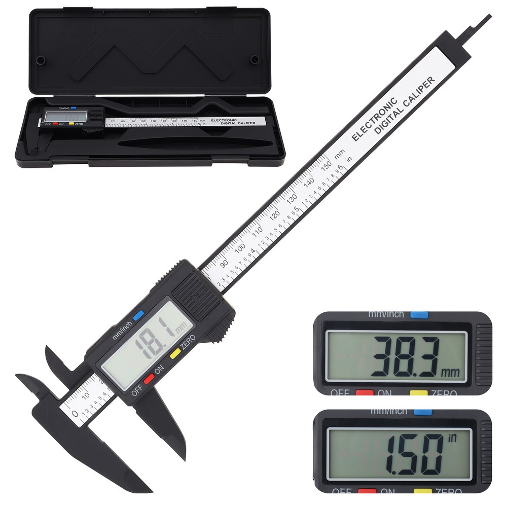 150mm/0-6" Absolute Digital Digimatic Vernier Caliper LCD Screen US Fast Ship