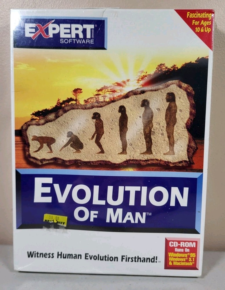 Evolution Of Man Expert Software CD-ROM Windows 95 New Sealed