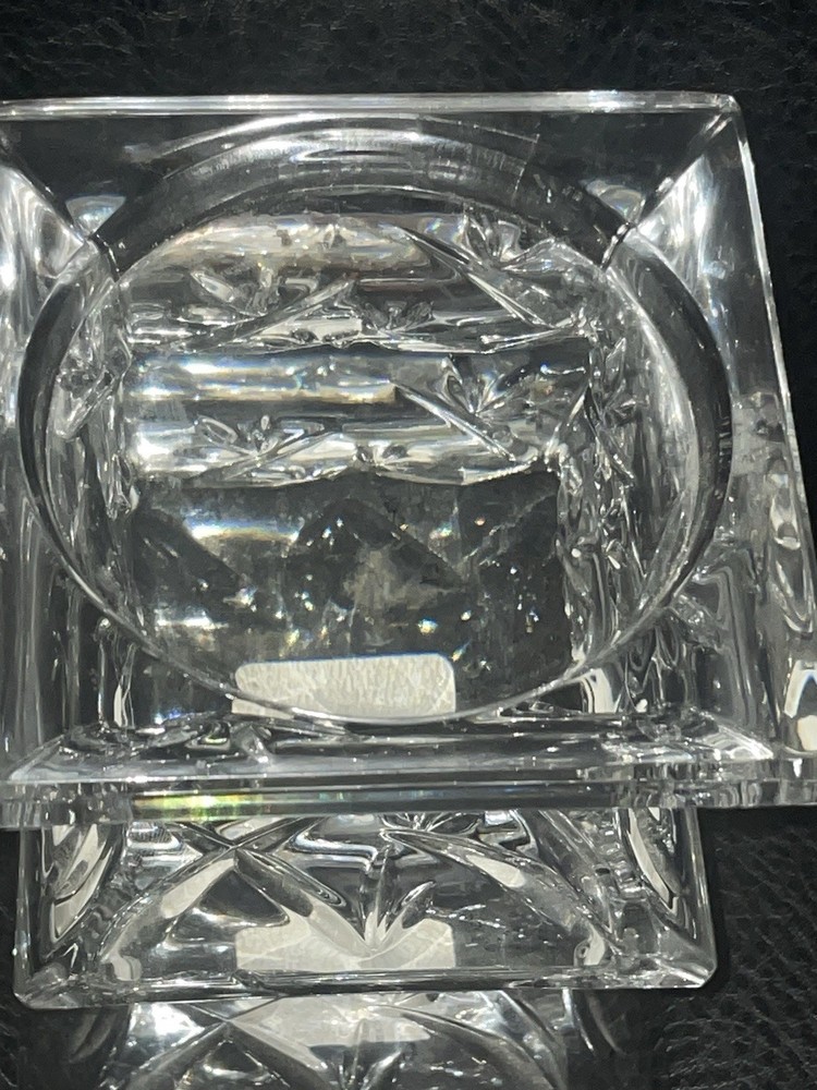 Waterford Crystal 5.5" Candle Pillar Eamonn Hartley Postmodern Bamboo