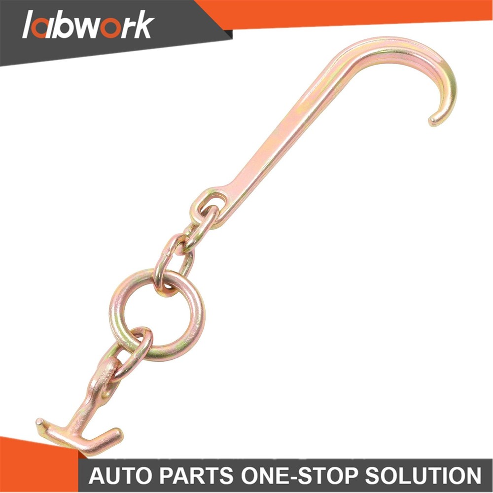 Labwork 2 Pack 15" J Hooks with TJ Hook G70 5400Lbs WLL Roll Back Clevis