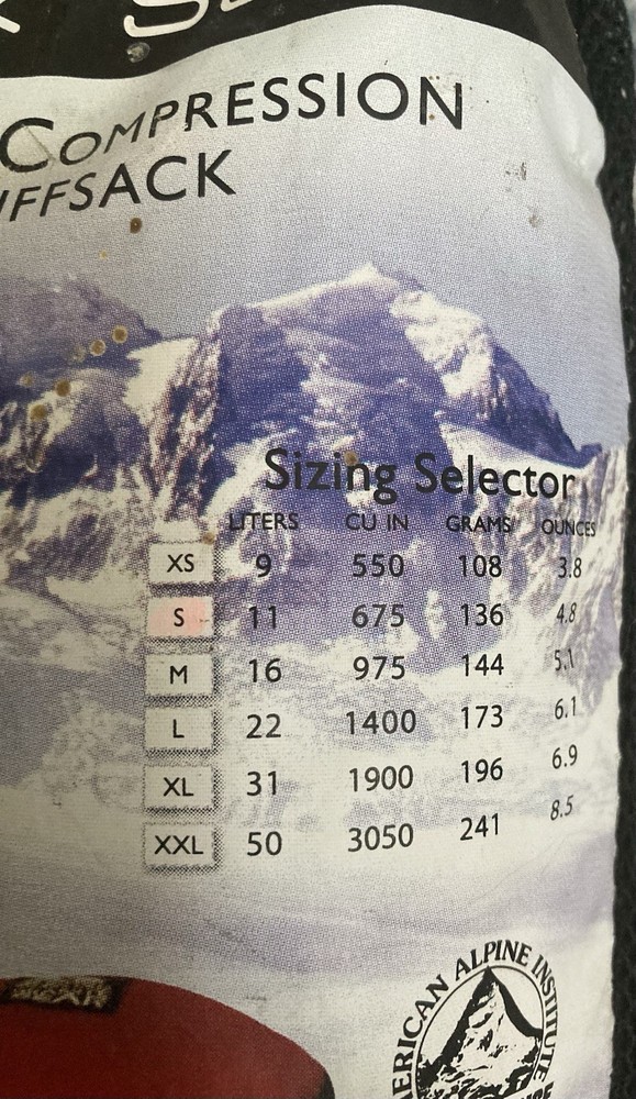 Granite Gear Round Rock Solid Compression Stuffsacks - Small 11 L or Medium 16 L