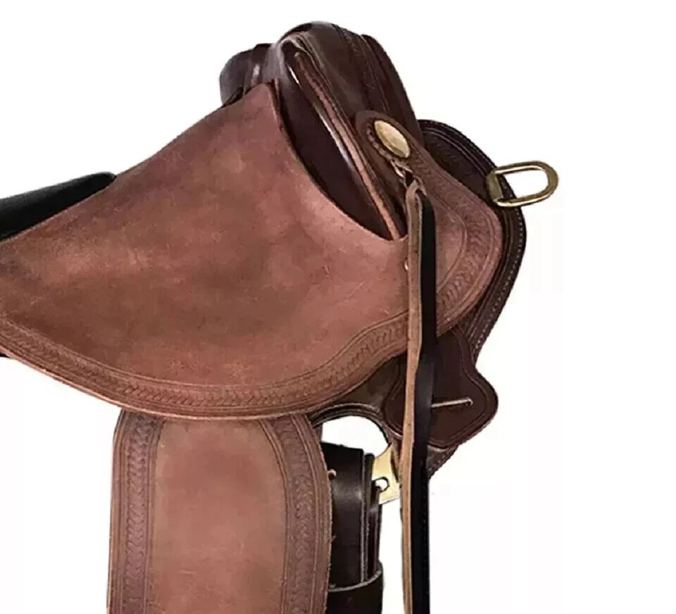 Half Breed Australian Saddle Made With Premium Leather (Customization Available)