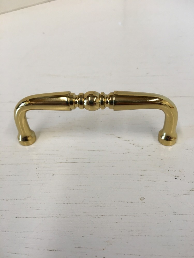 Cabinet Hdwe 3” Solid Brass Wire Pull New 1 Pull Available With Screws