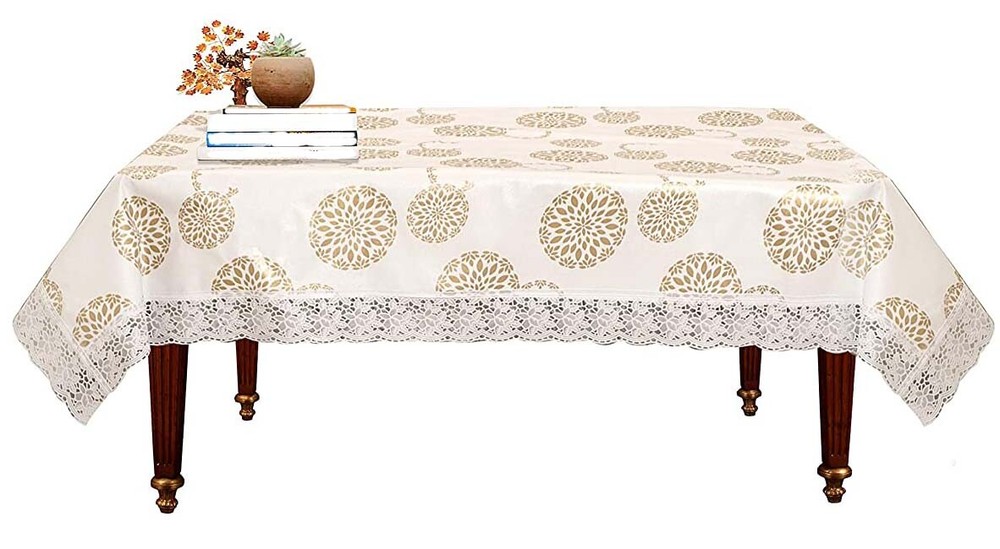 PVC 4 Seater Center Table Cover White US