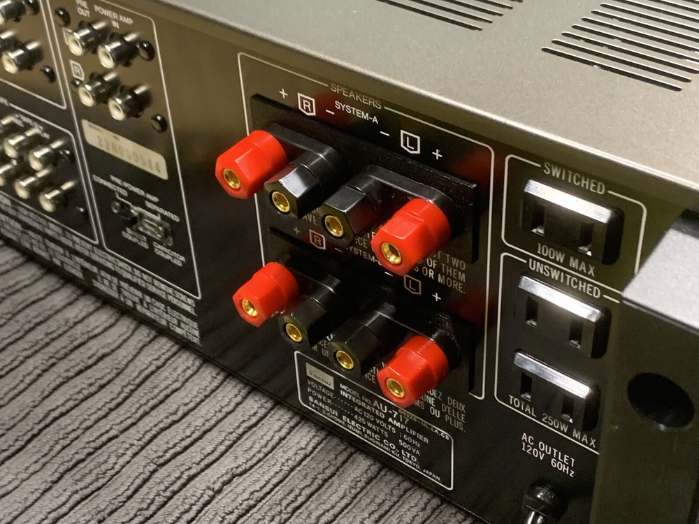 Sansui AU-717 speaker terminal upgrade kit