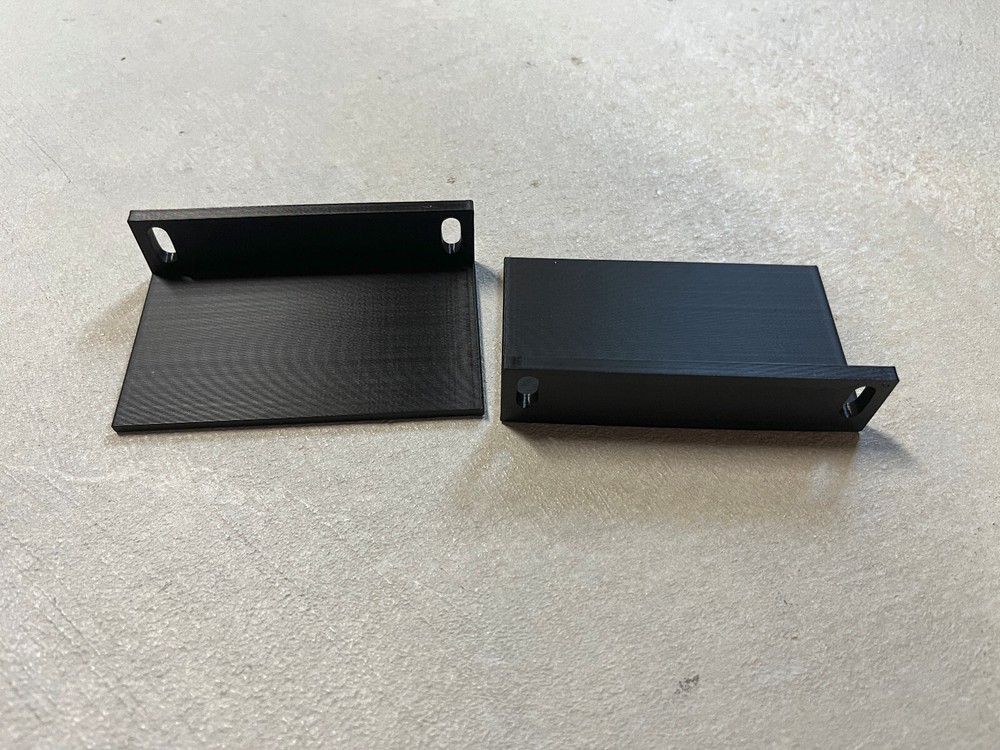 2 Pack - 2U 19" Network Rack Bracket Ears Universal Mount - 3D Printed