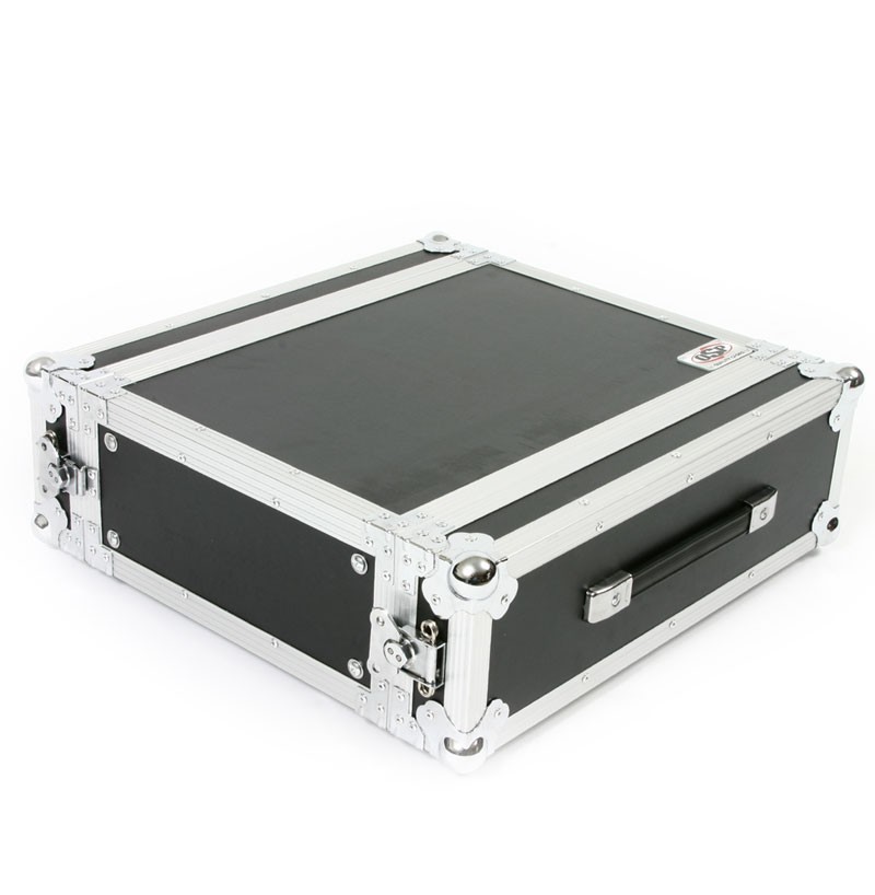 OSP 3 Space 14" Deep ATA Effects Rack Mount Flight Road Case