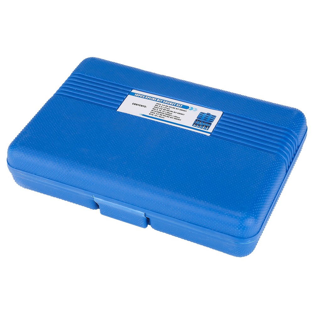 Bit Socket Set 10 PCS Spline Bit Socket Set w/ case Tamper Proof with Case