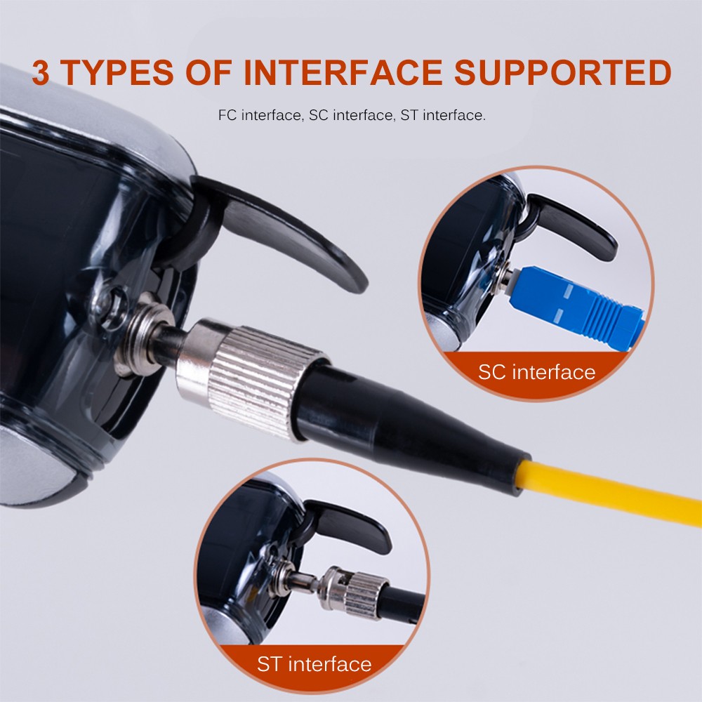 Handheld Optical Power Meter -70~+3dBm Rechargeable Optical Power Tester