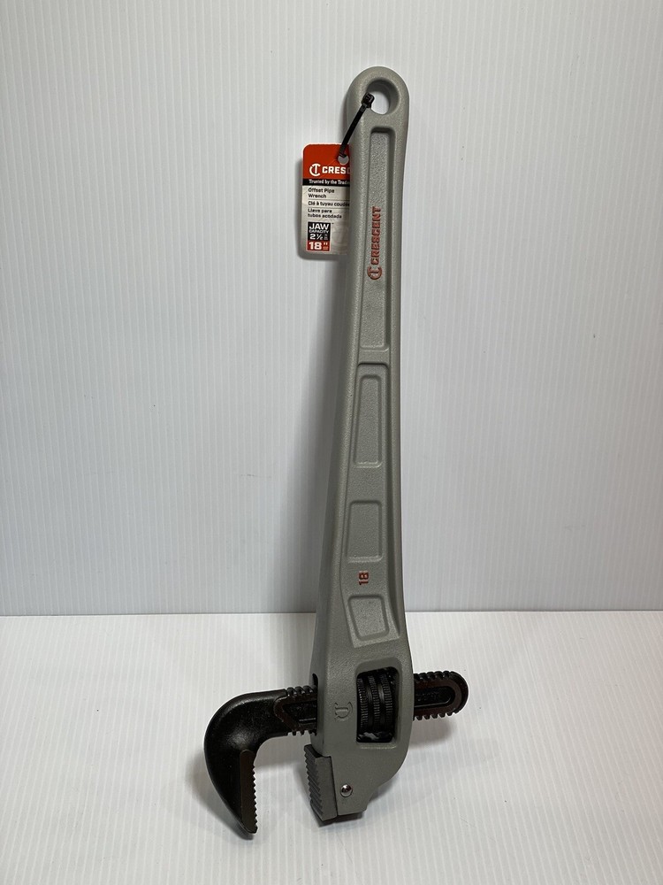 Crescent Pipe Wrench Aluminum Offset Handle 18''