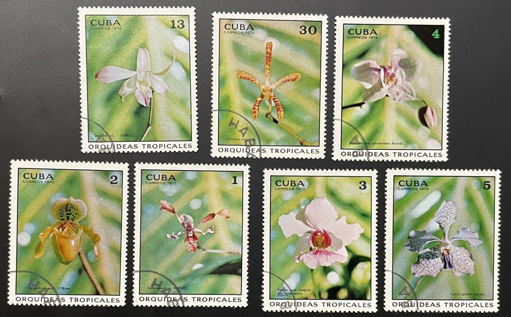 Caribbean stamps 1973   Orchids