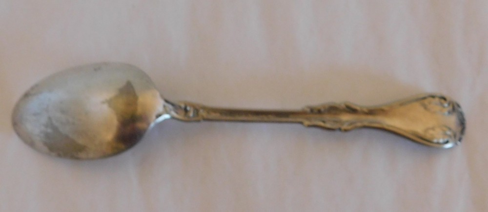Teaspoon Spoon - WM. A. ROGERS Silver Plate - Floral Scrolls Pattern #P87