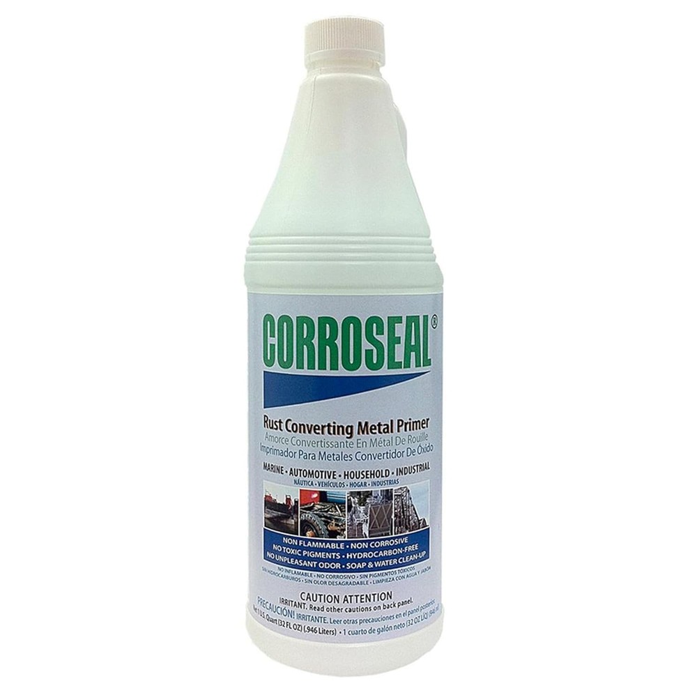 1 Quart Water-Based Rust Converter and Primer - Secure Your Metal Surfaces Today