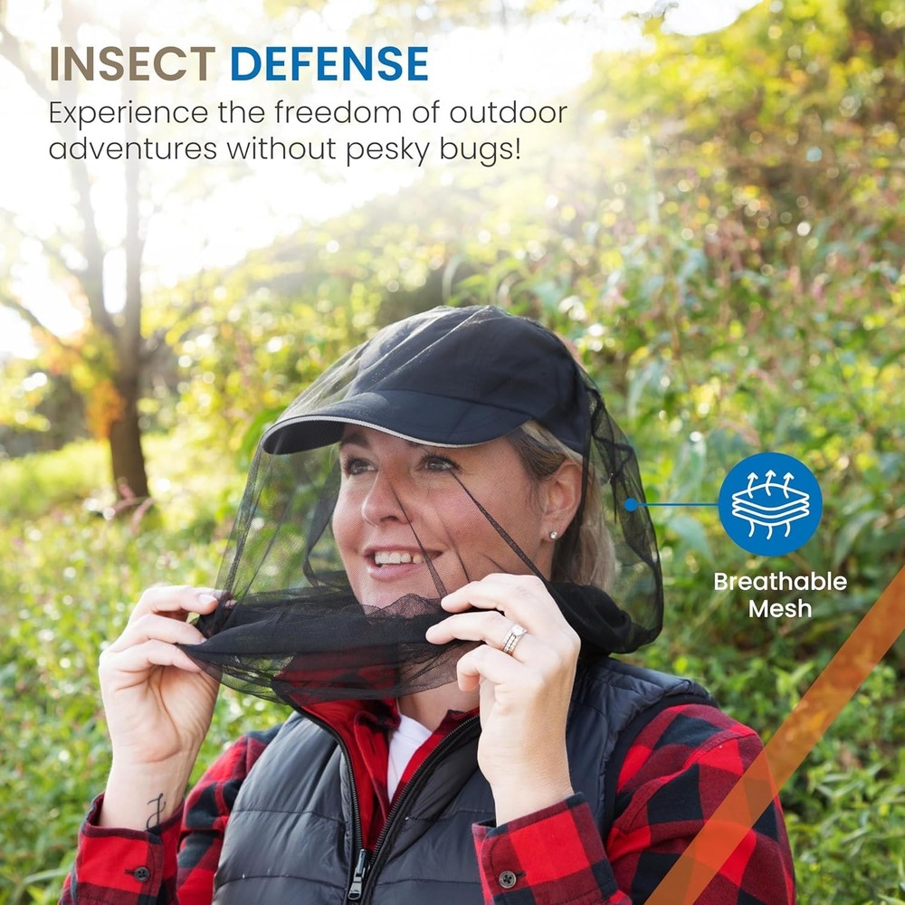 Mosquito Head Net - Ultra-Fine Bug Net for Maximum Head Protection – Lightwei...