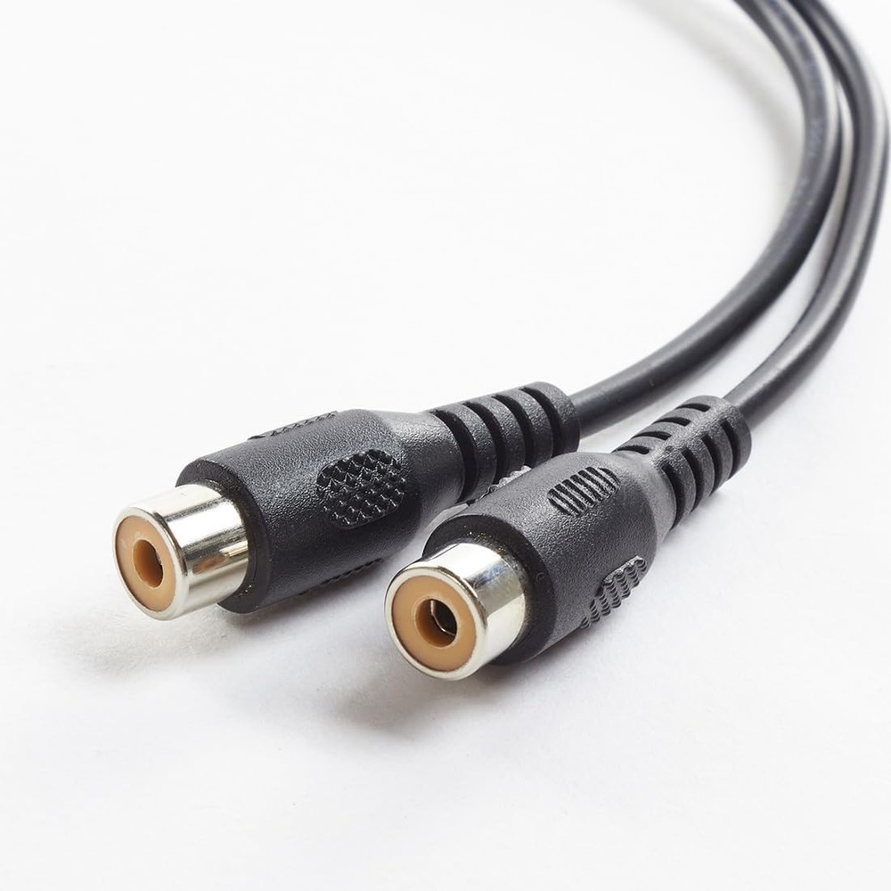 Lightweight RCA Y-Split Adapter - Connect Two Snowmobile Heating Components