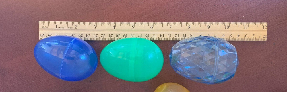 45 Assorted Plastic Easter Eggs: 33 (~2") & 11 (~3" ) & Egg Full of Bunnies