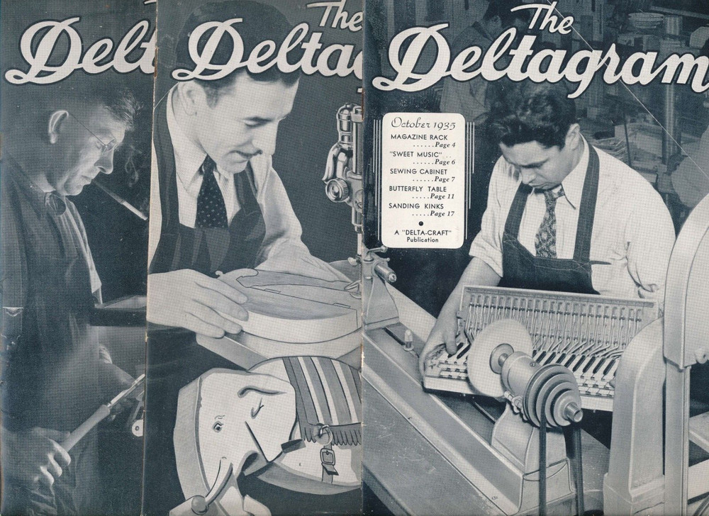 THE DELTAGRAM MAGAZINES WOODWORKING TOOLS CRAFTS PROJECTS ADS