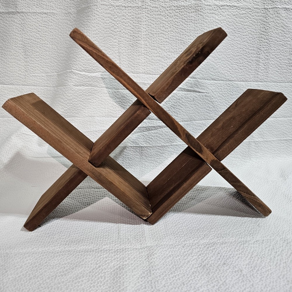 Wine Rack With Coasters Real Wood Rustic Design New