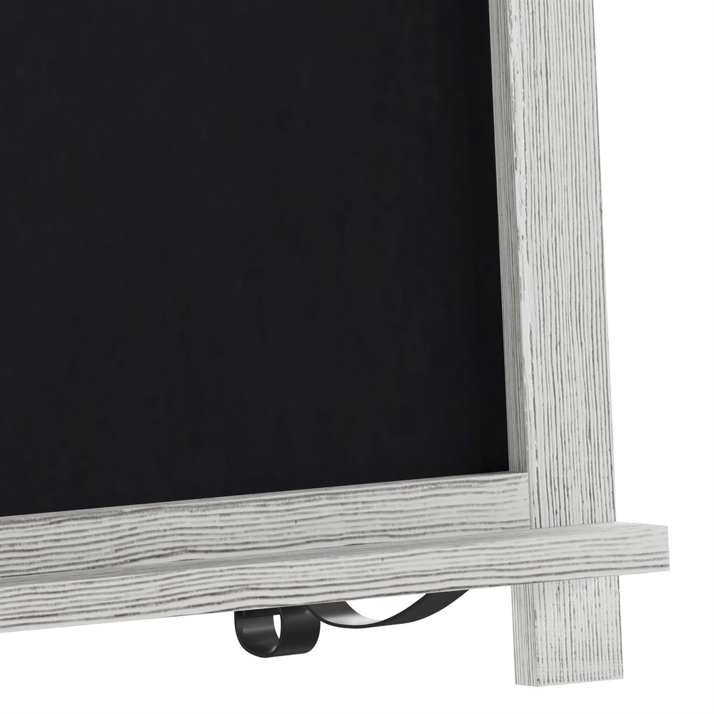 10 Pack 12" x 17" Tabletop or Wall Mount Magnetic Chalkboards - Whitewashed