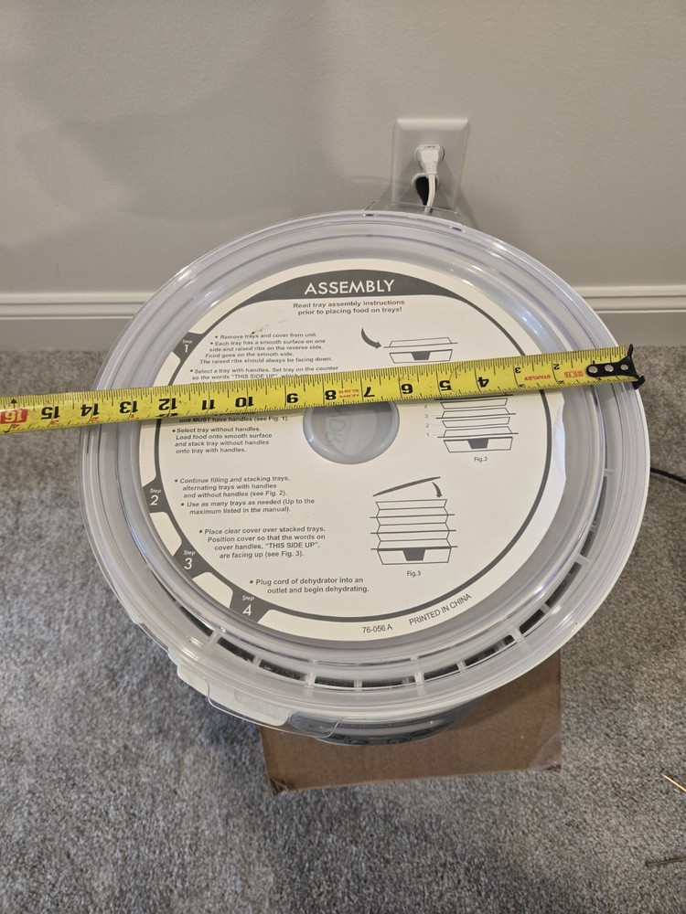 Presto 06301 Digital Dehydrator - White, 6 tray