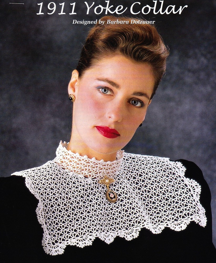 BEAUTIFUL 1911 Yoke Collar/Apparel/ Crochet Pattern INSTRUCTIONS ONLY