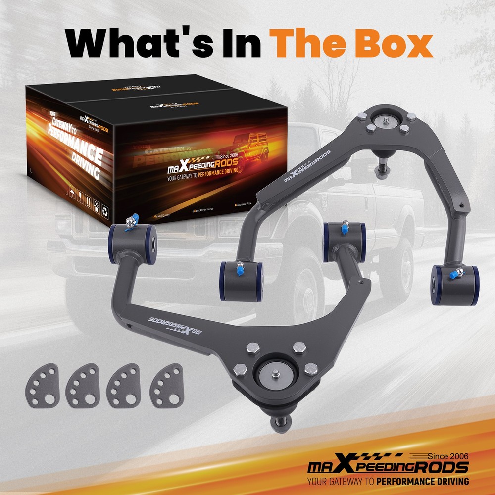 2x Alignment Upper Control Arms Drop Kit for 07-15 Chevy Silverado Sierra 1500