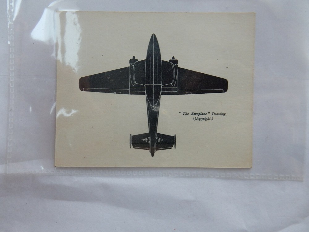 WW2 ERA SMALL RECOGNITION CARD   TYPE  ?    9 X 8 CM  /  --;