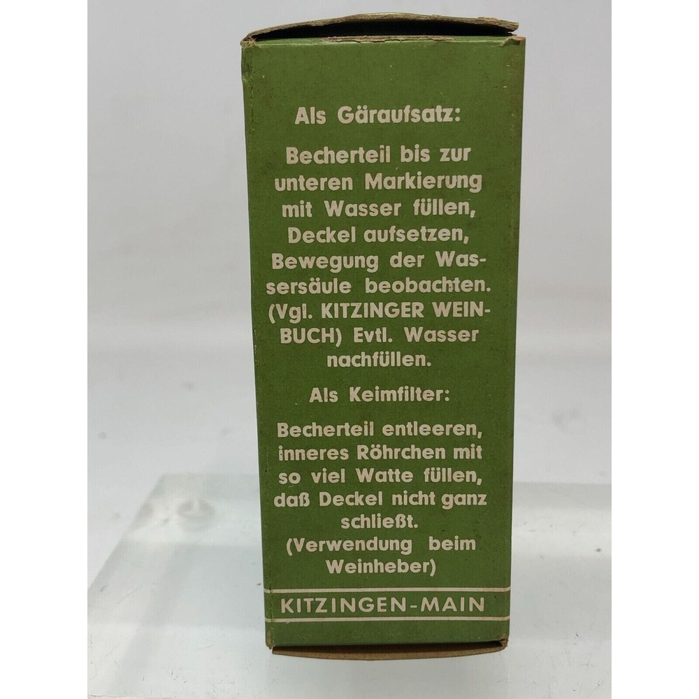 Kitzinger Hobby I German Made Fermentation Airlock New Old Stock