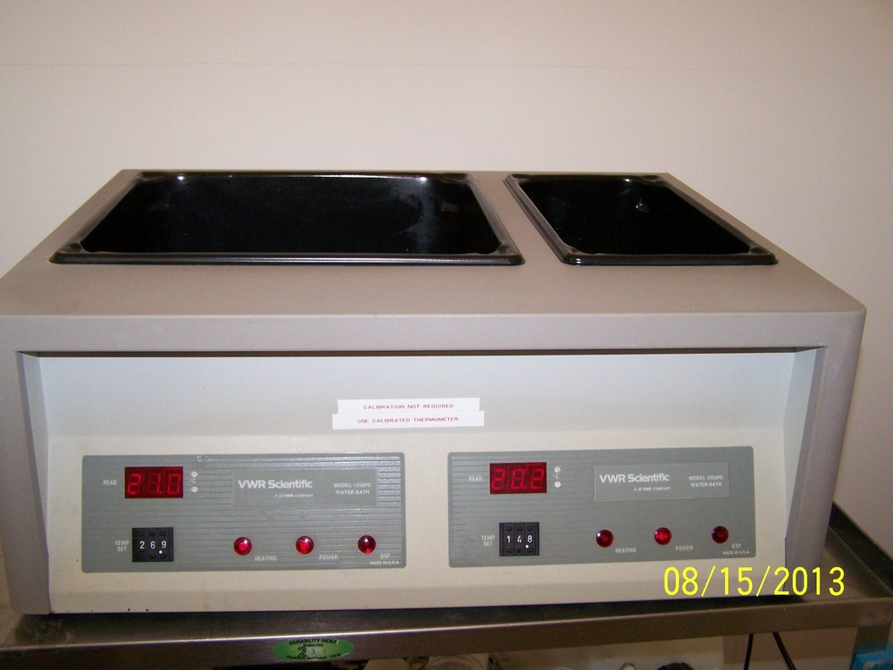 VWR Scientific Water Bath Model 1255PC Duel Digital