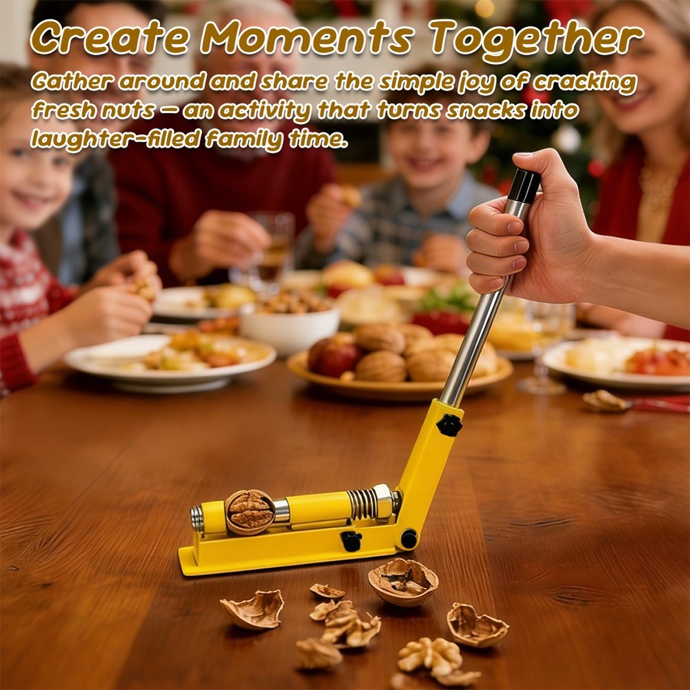 Heavy Duty Black Walnut Nut Cracker Wall Mount for Macadamia Hickory -Rust Proof