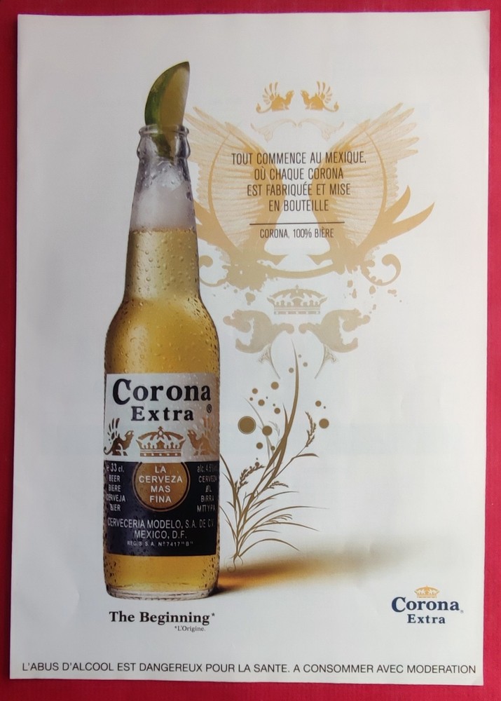 Press advertisement: Alcoholic drink - beer CORONA EXTRA 2008