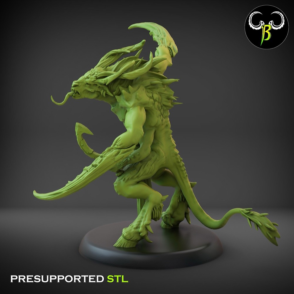7 Herd Mutants, Fallen Beasts, 3D Printed ClayBeastCreation