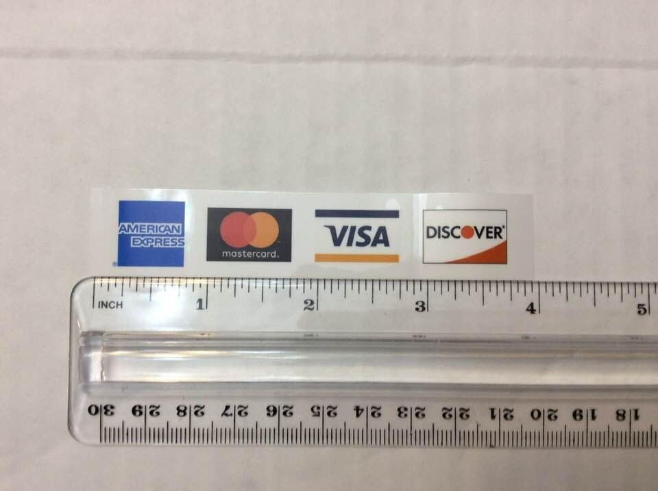 credit card sticker