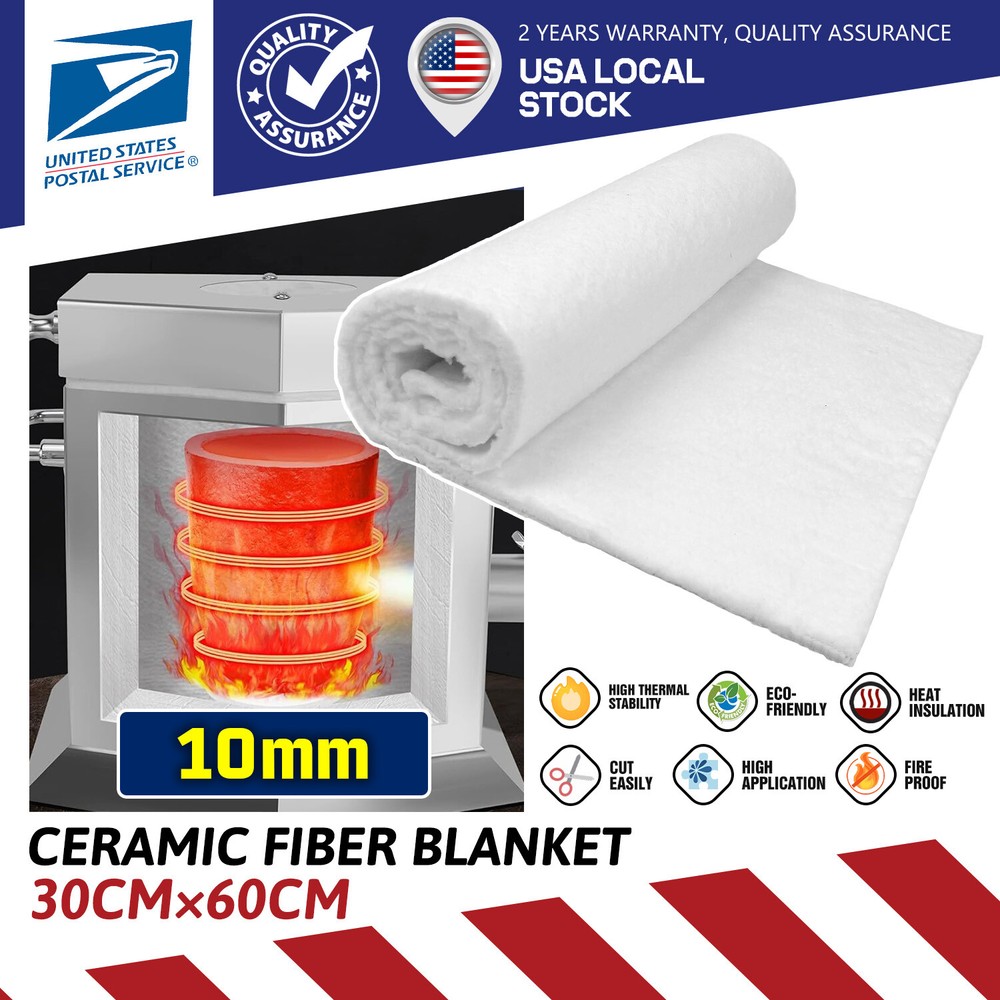 white Motorcycle Ceramic Fiber Blanket Insulation High Temperature Fireproof