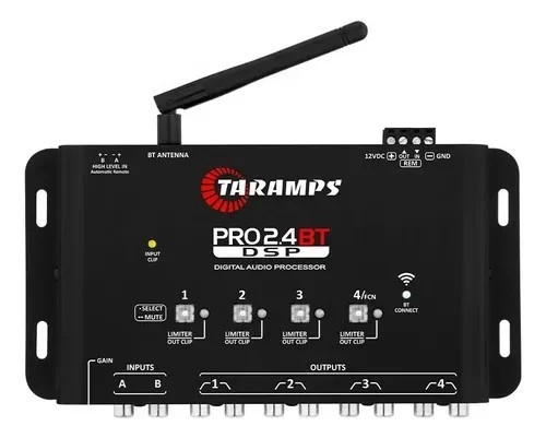 Taramps Pro 2.4 BT Digital Audio Processor Android iOS BT BLE 5.4 Wireless Wi-Fi