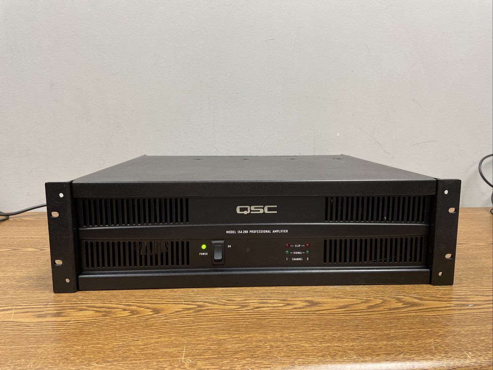 QSC ISA 280 Professional Amplifier, Power Tested
