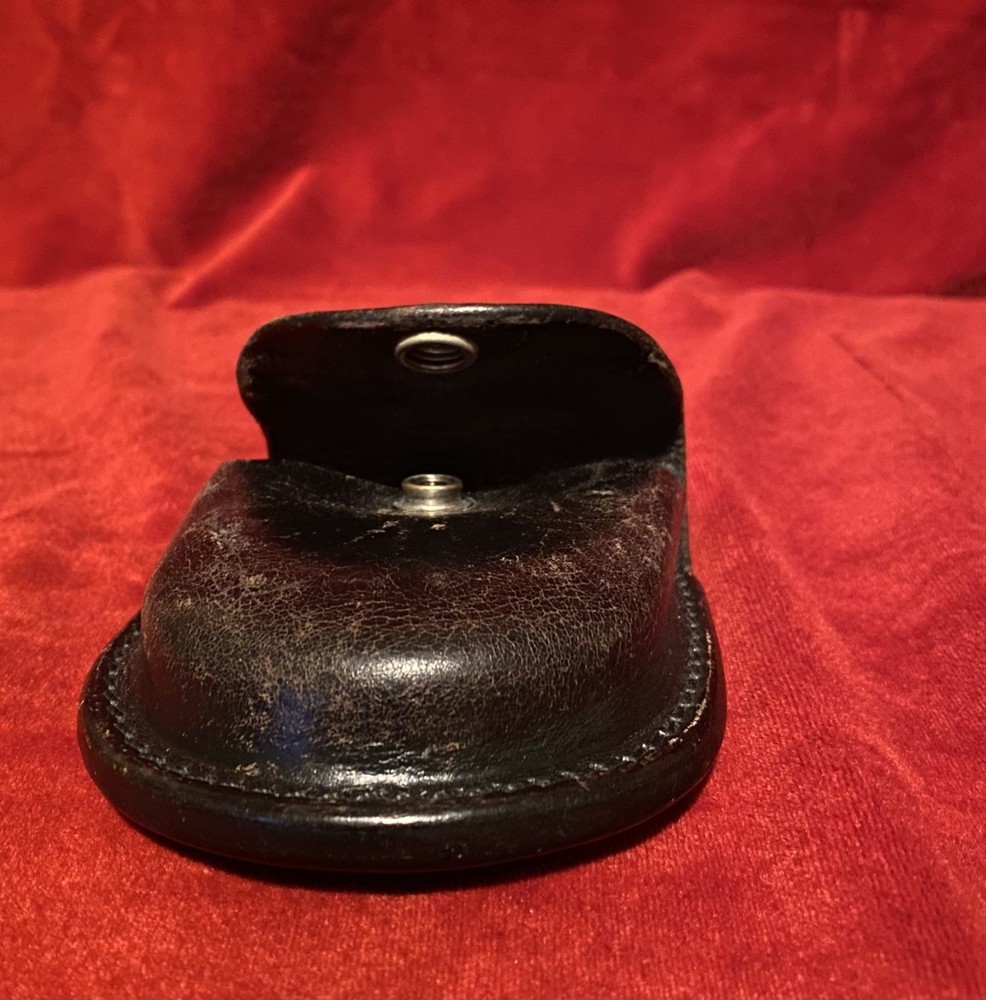 Vintage Leather Handcuff Pouch Case Holster Holder