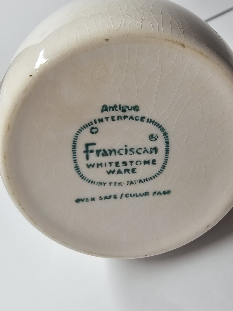 Fransican Whitestone Ware Creamer