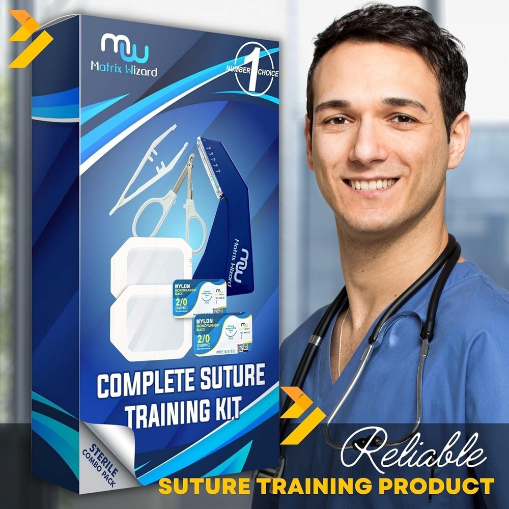 Suture Thread & Instrument Kit - Essential for First Aid & Veterinary Training